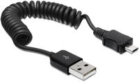 Delock Kabel USB 2.0-A Stecker > USB micro-B Stecker Spiralkabel