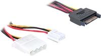 Delock Delock Kabel Y-Power SATA Stecker 15 Pin > 4 Pin Molex Buchse