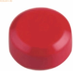 Maul Rundmagnet 15mm Durchmesser 0,17kg Haftkraft 20 St&uuml;ck rot