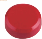 Maul Rundmagnet 20mm Durchmesser 0,3kg Haftkraft 20 St&uuml;ck rot