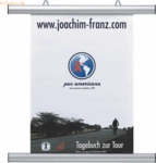 Franken Posterschiene Aluminium 425mm breit silber 2 St&uuml;ck