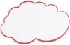 Franken Moderations-Wolke Wolke 230mmx140mm weiß mit rotem Rand 20 Stü