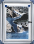 Nobo Schaukasten 28x37x2,2cm silber f&uuml;r den Innenbereich