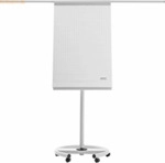 Magnetoplan Flipchart de Luxe 12270F13 mobil lichtgrau/wei&szlig;