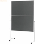 Magnetoplan Moderationstafel 2111301 1500x1200mm Filz grau