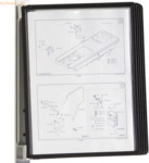 Durable Wandhalter f&uuml;r Sichttafeln A4 Vario Magnet Wall 5 mit 5 Tafeln