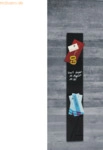 Sigel Glas-Magnetboard artverum 12x78cm schwarz