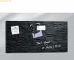 Sigel Glas-Magnetboard artverum BxH 91x46 Schiefer-Stone