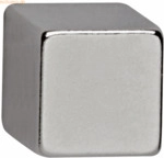 Maul Neodym-W&uuml;rfelmagnet 1x1x1cm silber VE=4 St&uuml;ck