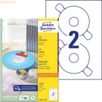 Avery Zweckform Etiketten Inkjet/Laser/Kopier 117mm f&uuml;r CDs VE= 200 St