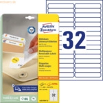 Avery Zweckform Universal-Etiketten 96x16,9 mm VE=960 St&uuml;ck wei&szlig;