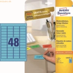 Avery Zweckform Etiketten Inkjet/Laser/Kopier 45,7x21,2mm VE=960 St&uuml;ck