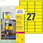 Avery Zweckform Etiketten 63,5x29,6mm Folie wetterfest VE=540 St&uuml;ck ge