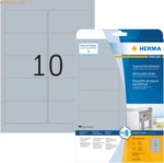HERMA Etiketten Folie Typenschild silber 96x50,8mm Special A4 LaserCop