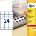 Avery Zweckform Etiketten 63,5x33,9mm abziehsicher VE=480 St&uuml;ck wei&szlig;