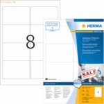HERMA Etiketten wei&szlig; Movables/abl&ouml;sbar 96x63,5mm Special A4 VE=800 St&uuml;