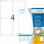 HERMA Etiketten wei&szlig; Movables/abl&ouml;sbar 99,1x139mm Special A4 VE=400 St