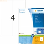 HERMA Etiketten wei&szlig; 105x148mm Premium A4 VE=800 St&uuml;ck