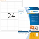 HERMA Inkjet-Etiketten wei&szlig; 66x33,8mm Special A4 VE=600 St&uuml;ck