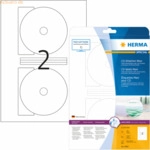 HERMA CD-Etiketten wei&szlig; Maxi Durchmesser 116mm Special A4 Inkjet 50 St