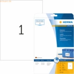 HERMA Inkjet-Etiketten wei&szlig; 210x297mm Special A4 VE=25 St&uuml;ck