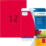 HERMA Etiketten neon-rot Durchmesser 60mm Special A4 LaserCopy 240 St&uuml;