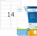 HERMA Etiketten wei&szlig; 99,1x38,1mm Premium A4 VE=140 St&uuml;ck