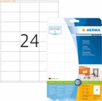 HERMA Etiketten wei&szlig; 70x36mm Premium A4 VE=240 St&uuml;ck