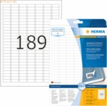 HERMA Etiketten wei&szlig; Movables/abl&ouml;sbar 25,4x10mm Special A4 VE=4725 St