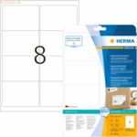 HERMA Etiketten wei&szlig; Movables/abl&ouml;sbar 99,1x67,7mm Special A4 VE=200 S