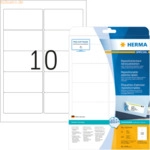 HERMA Etiketten wei&szlig; Movables/abl&ouml;sbar 96x50,8mm Special A4 VE=250 St&uuml;