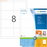HERMA Etiketten wei&szlig; 96,5x67,7mm Premium A4 VE=1600 St&uuml;ck