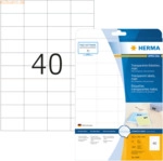 HERMA Etiketten Folie transparent 52,5x29,7mm Special A4 LaserCopy VE=