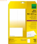 Sigel Adress-Etiketten 99,1x67,7mm wei&szlig; VE=200 St&uuml;ck