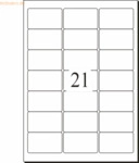 Sigel Adress-Etiketten 63,5x38,1mm wei&szlig; VE=525 St&uuml;ck