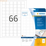 HERMA Etiketten wei&szlig; quadratisch Movables abl&ouml;sbar 25,4x25,4mm Special