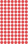 Avery Zweckform Markierungspunkte 8mm Durchmesser rot VE=416 St&uuml;ck
