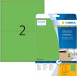 HERMA Etiketten gr&uuml;n 199,6x143,5mm Special A4 VE=40 St&uuml;ck