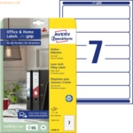 Avery Zweckform Ordner-Etiketten 192x38 mm 10 Blatt/70 Etiketten wei&szlig;