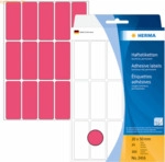 HERMA Vielzweck-Etiketten 20x50mm leuchtrot VE=360 St&uuml;ck