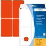HERMA Vielzweck-Etiketten 52x82mm rot VE=128 St&uuml;ck