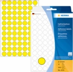 HERMA Vielzweck-Etiketten 13mm gelb VE=2464 St&uuml;ck