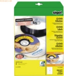 Sigel CD-/DVD-Etiketten Inkjet/Laser Kopier 117mm VE=50 St&uuml;ck (25 Blat
