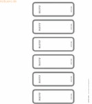 Leitz Ordner-R&uuml;ckenschilder Wow selbstklebend 35x111mm grau PC-beschri