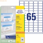 Avery Zweckform Tiefk&uuml;hletiketten 38,1x21,2mm Inkjet/Laser/Copy wei&szlig; V