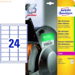 Avery Zweckform Folien-Etiketten ultra-resistent 63,5x33,9mm VE=10 Bog