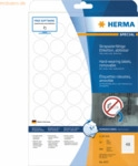 Herma Etiketten 30mm Folie wei&szlig; wiederabl&ouml;sbar VE=20 St&uuml;ck