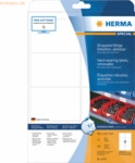 Herma Etiketten 99,1x67,7mm Folie wei&szlig; wiederabl&ouml;sbar VE=160 St&uuml;ck