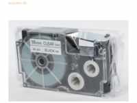 Casio Schriftbandkassette XR-18 X 18mm schwarz auf transparent