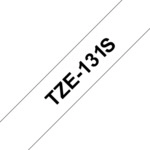 Brother Schriftband TZE-131S 12mm laminiert schwarz/farblos
